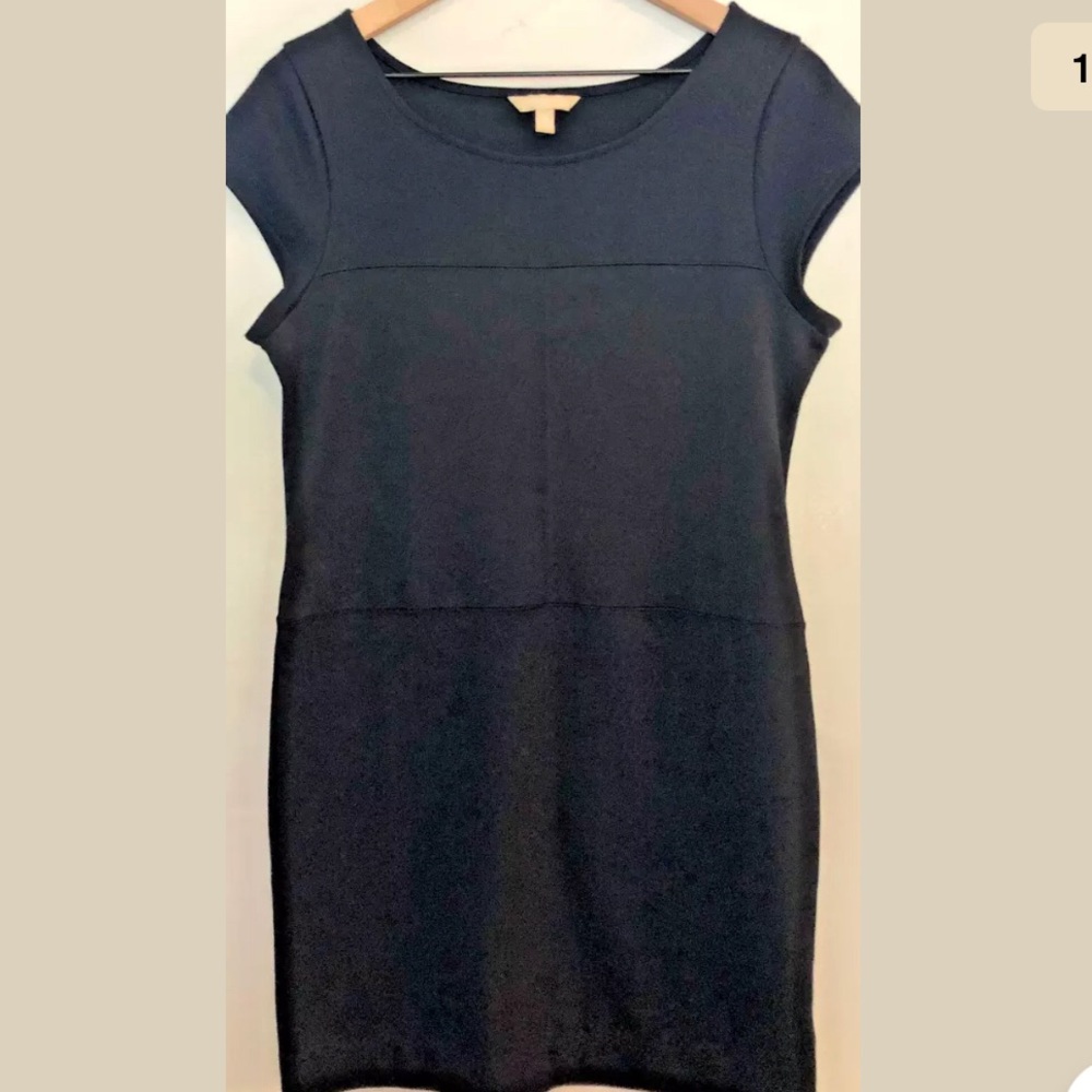 Banana Republic Navy Blue Petite Soft Ponte Dress